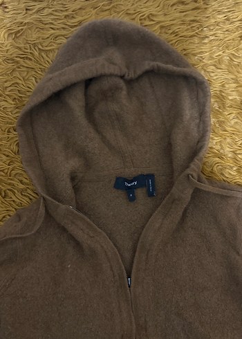 Orijinal Theory marka Açık Kahverengi Kapüşonlu Kadın Eşofman - Görsel 2