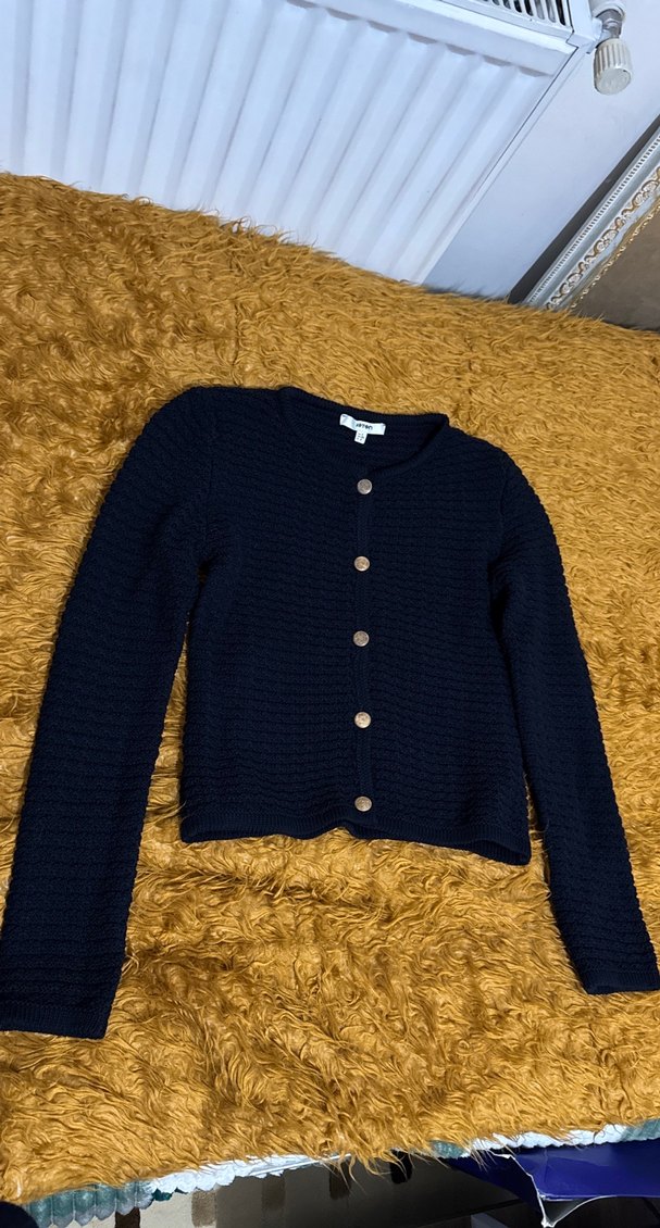 Koton Koyu Lacivert Triko Kadın Hırka - Görsel 2