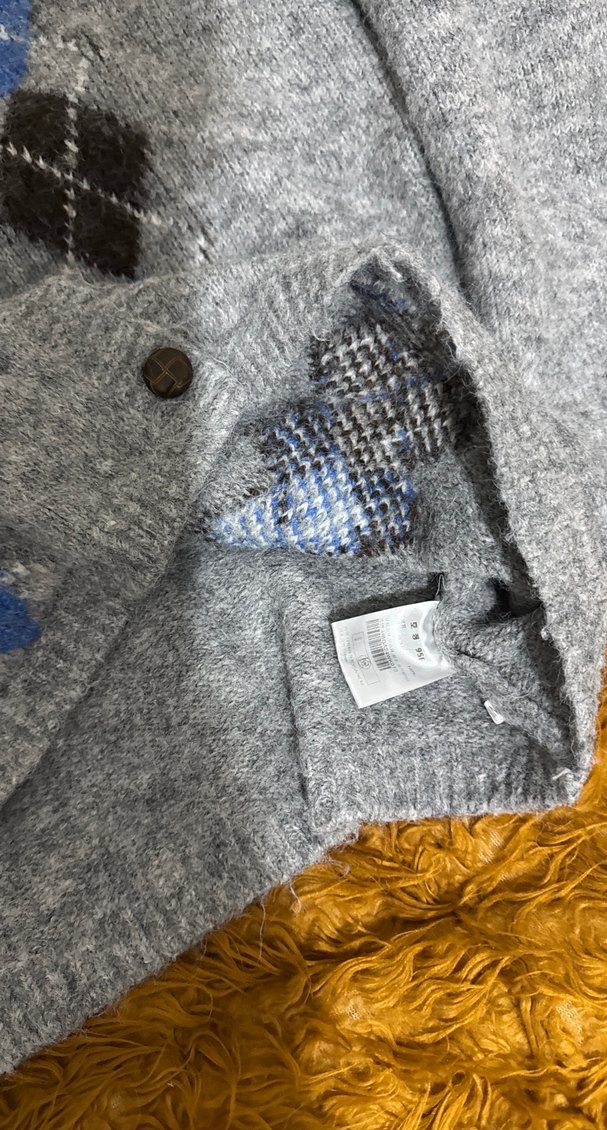 Gri Kadın Bohem Desenli Hırka - Görsel 4