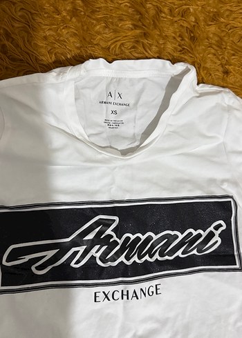 Armani Exchange Beyaz Parlak Baskılı Kısa Kollu Tişört - Görsel 3