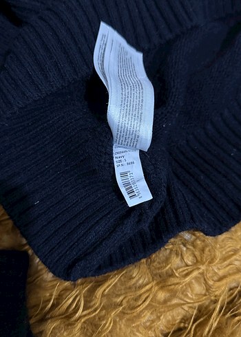 Defacto Kadın Koyu Lacivert Yün Boğazlı Kazak - Görsel 9