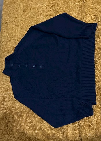 Defacto Kadın Koyu Lacivert Yün Boğazlı Kazak - Görsel 6