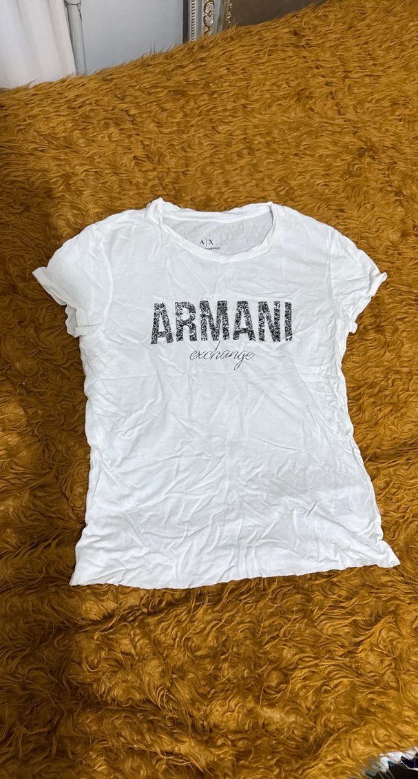 Beyaz Kadın Armani Exchange Tişört - Görsel 3
