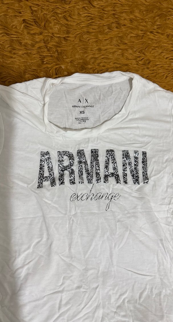 Beyaz Kadın Armani Exchange Tişört - Görsel 4