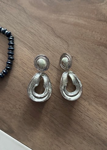 Diğer Siyah Boncuklu Bohem Bileklik ve Küpe