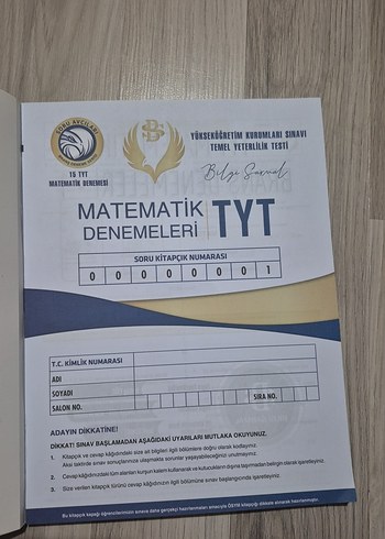 Bilgi Sarmal Matematik TYT Branş Denemeleri 15x40 - Görsel 2
