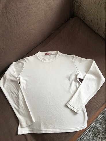 m Beden Prada crop beyaz bluz