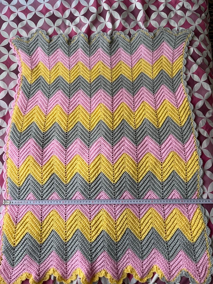 Renkli Örgü Bebek Battaniyesi - Görsel 3