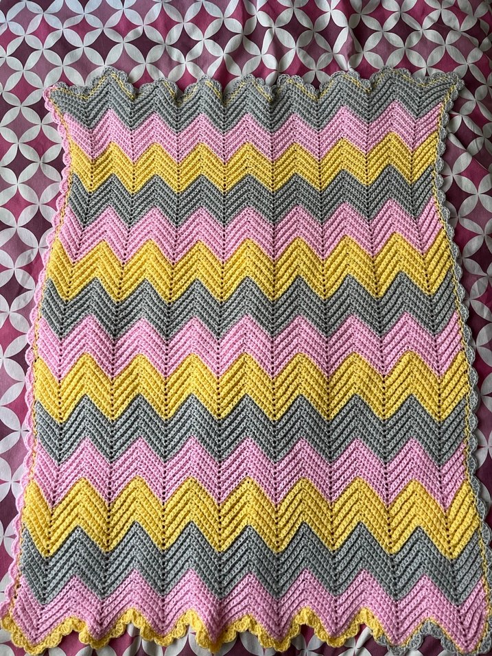 Renkli Örgü Bebek Battaniyesi - Görsel 4