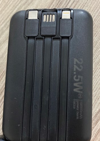 Kompakt Siyah Power Bank 22.5W 10.000 - Görsel 3