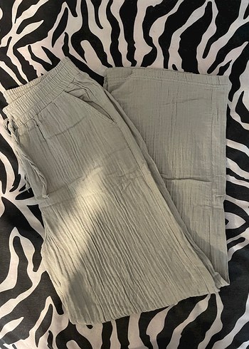 Bol Kesim Keten Pantolon - Görsel 2