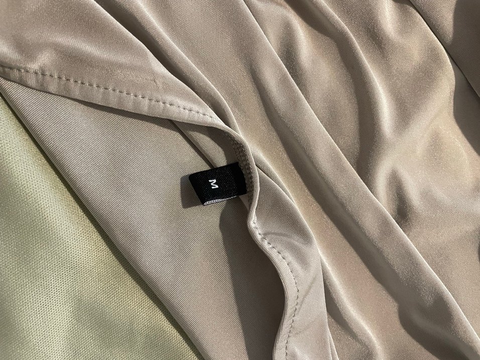 Gri Drapeli Mini Straplez Elbise - Görsel 4