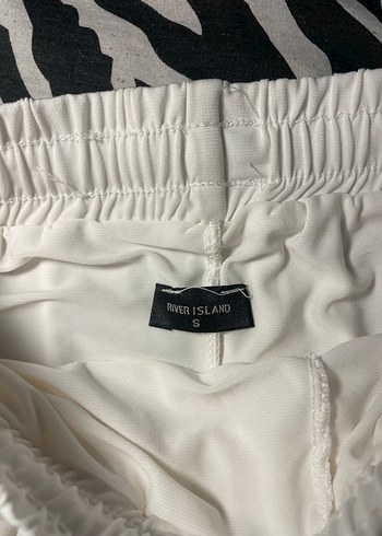 Beyaz Pliseli Mini Şort Etek - Görsel 4