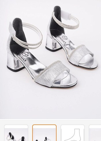 Kız Çocuk Topuklu Abiye Ayakkabı - Görsel 5