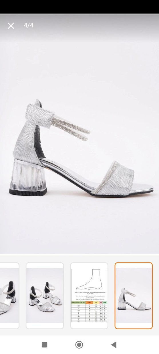 Muggo Simli Bilekten Bağlamalı Kısa Topuklu Ayakkabı - Görsel 3