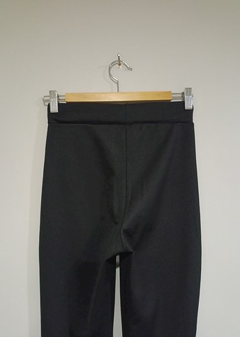 Siyah Kadın İspanyol Paça Pantolon - Görsel 5