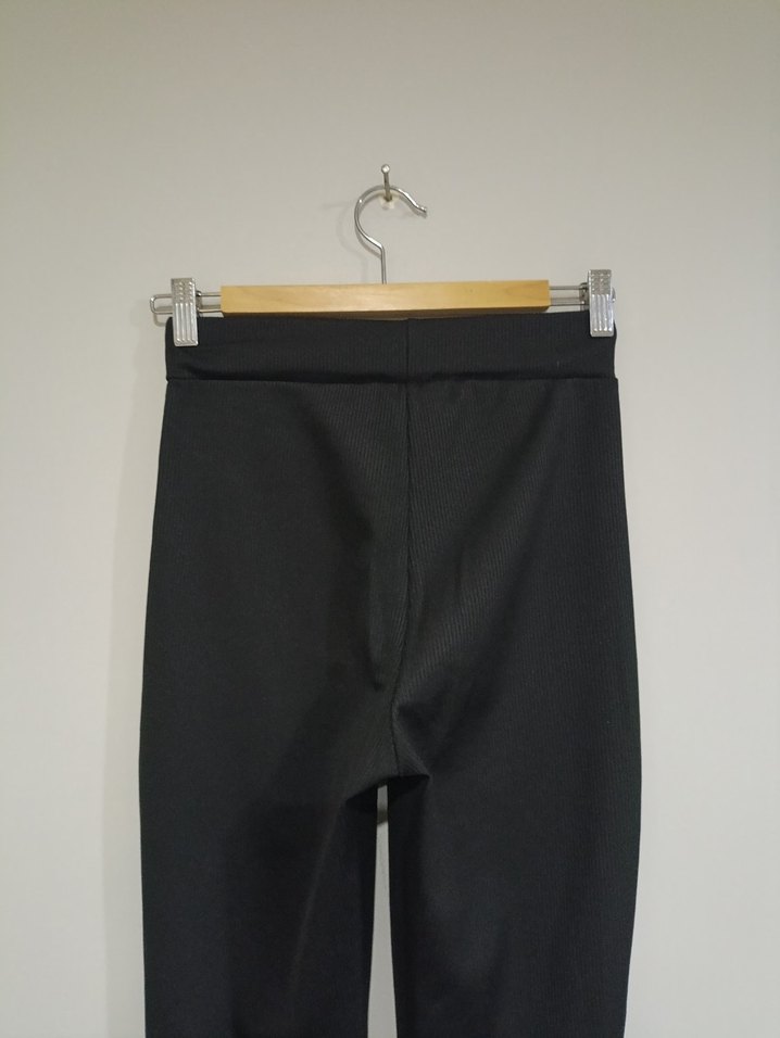 Siyah Kadın İspanyol Paça Pantolon - Görsel 5