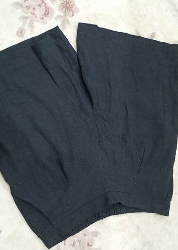 Siyah Midi Kadın Bermuda Şort - Görsel 8