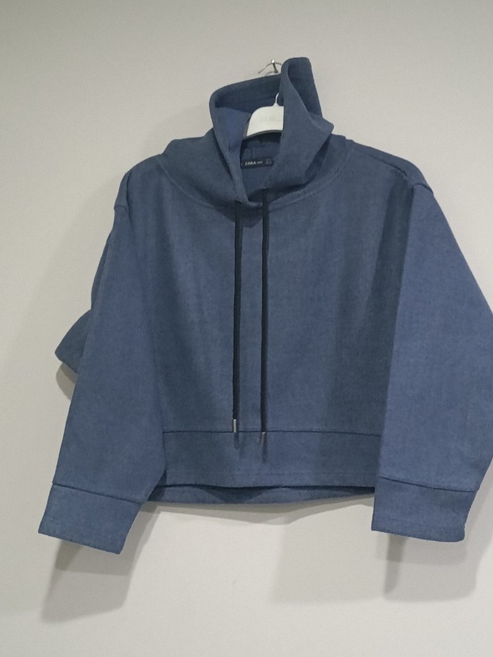 Yüksek Yakalı Kadın Sweatshirt - Görsel 2