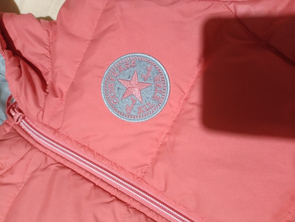 Turuncu Kapüşonlu Şişme Kadın Mont - Görsel 3