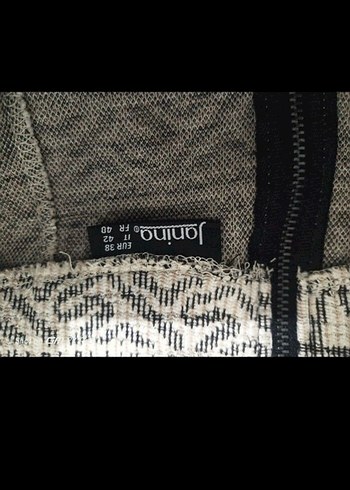 Gri Bohem Mini Etek - Görsel 8