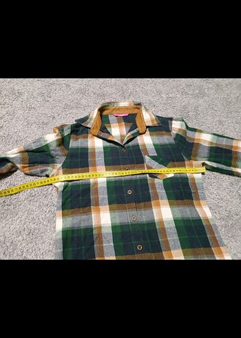 Gri Ekoseli Uzun Kollu Kadın oduncu  Gömlek - Görsel 6