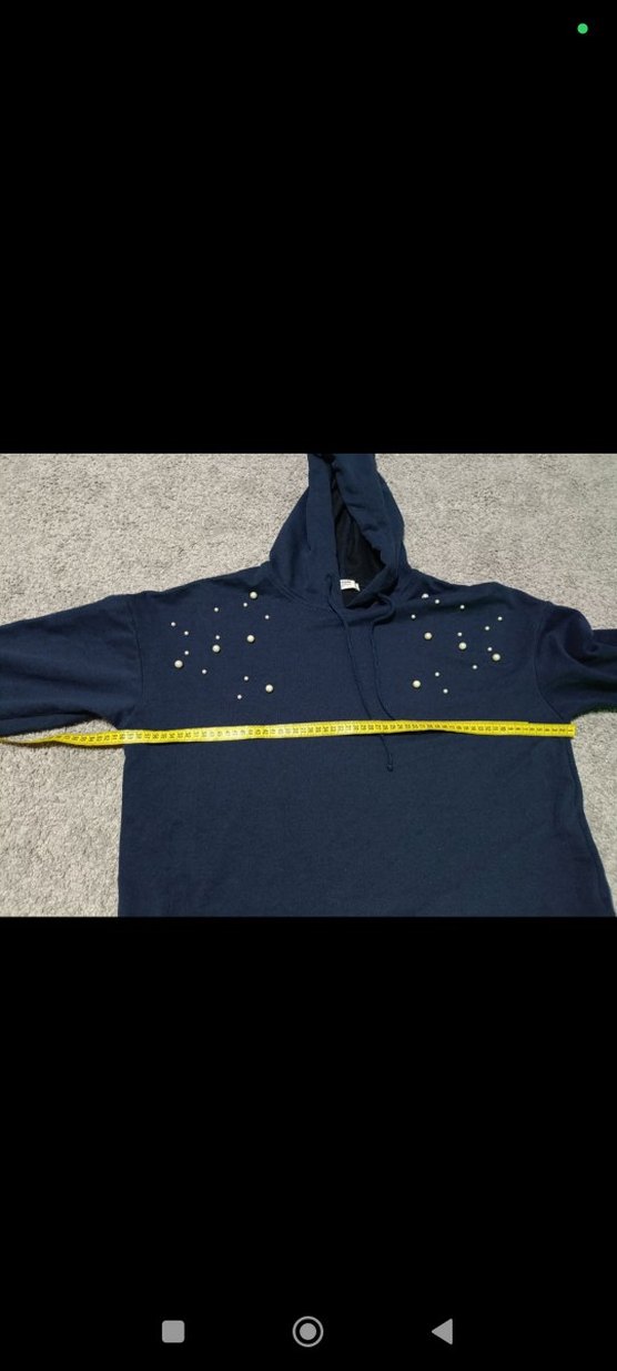 İnci Detaylı Kapüşonlu Kadın Sweatshirt - Görsel 5