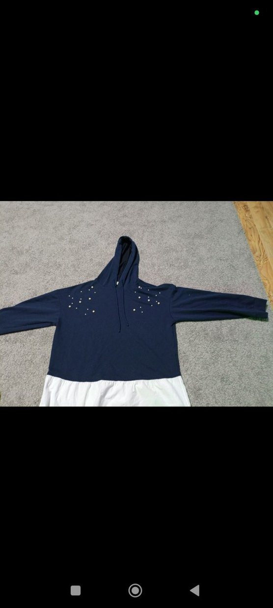 İnci Detaylı Kapüşonlu Kadın Sweatshirt - Görsel 3