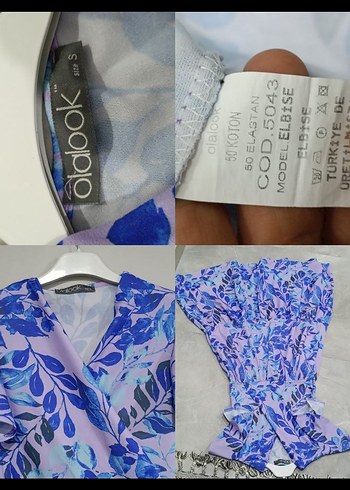 Mor V Yaka Midi Elbise - Görsel 6