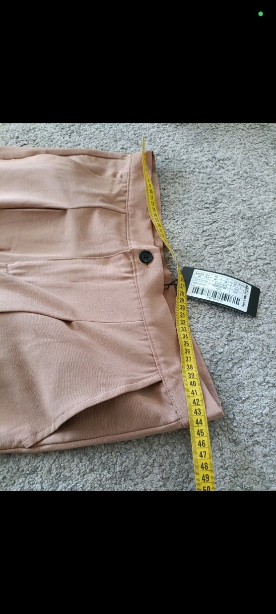 Bej Kadın Normal Boy Kumaş Pantolon - Görsel 5