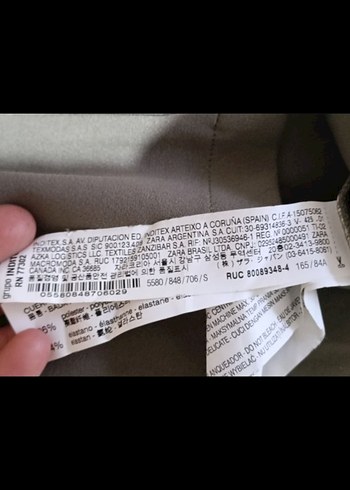 Kadın hakibyesil Denim Tunik, Kürklü Kısa Kollu - Görsel 7