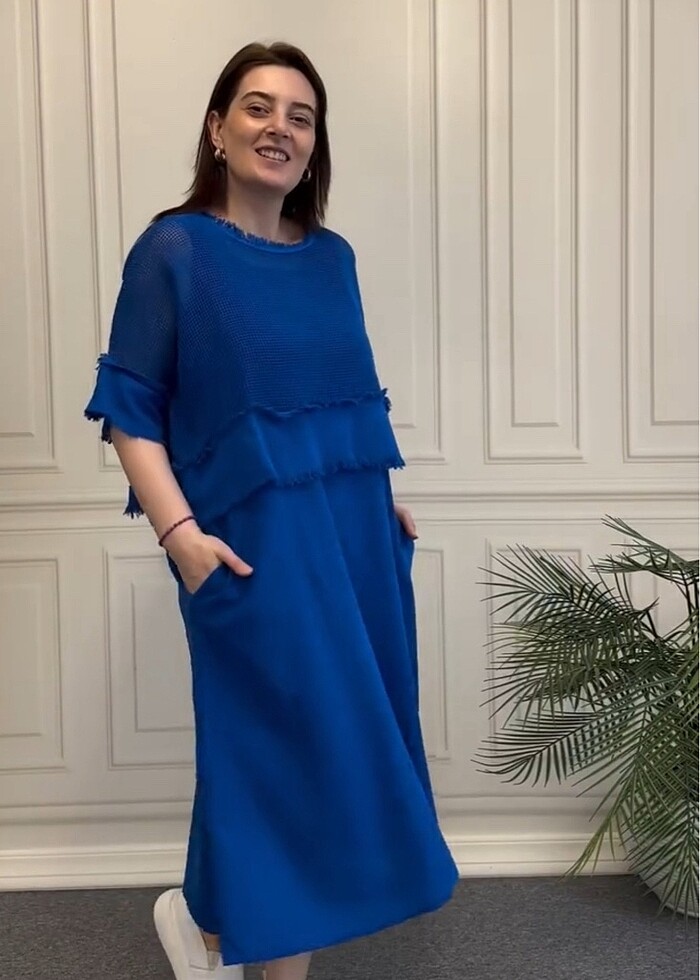 İtalyan pamuklu elbise - Görsel 4