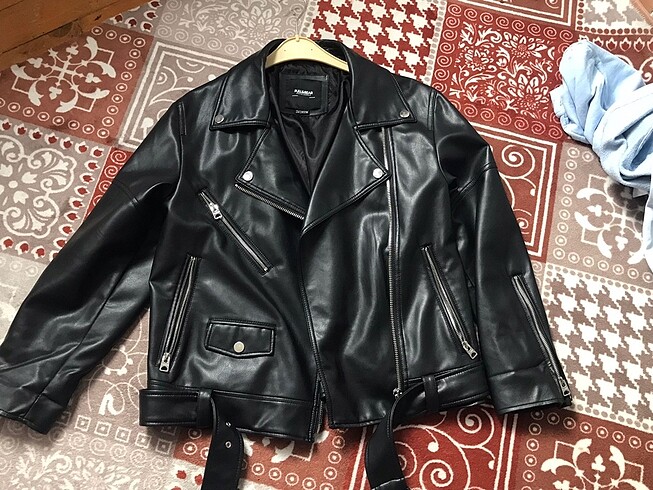 Pull&Bear siyah deri ceket