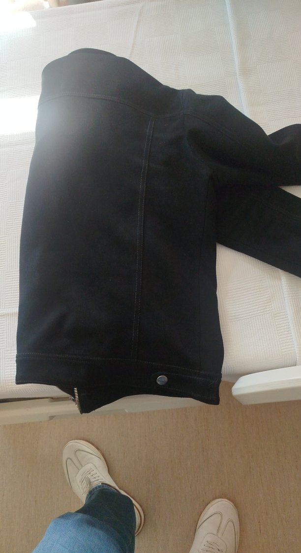 Siyah Süet Fermuarlı Erkek Ceket - Görsel 3