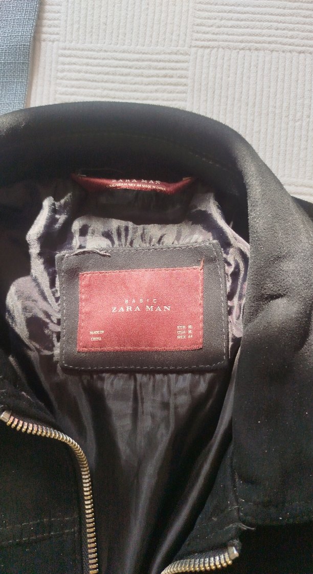 Siyah Süet Fermuarlı Erkek Ceket - Görsel 2