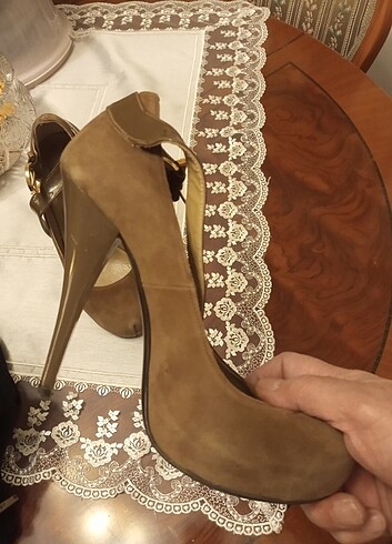 Bayan süet ayakabi  - Görsel 6