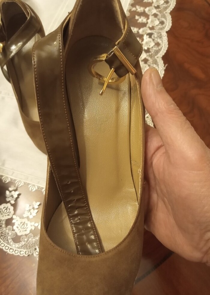 Bayan süet ayakabi  - Görsel 3