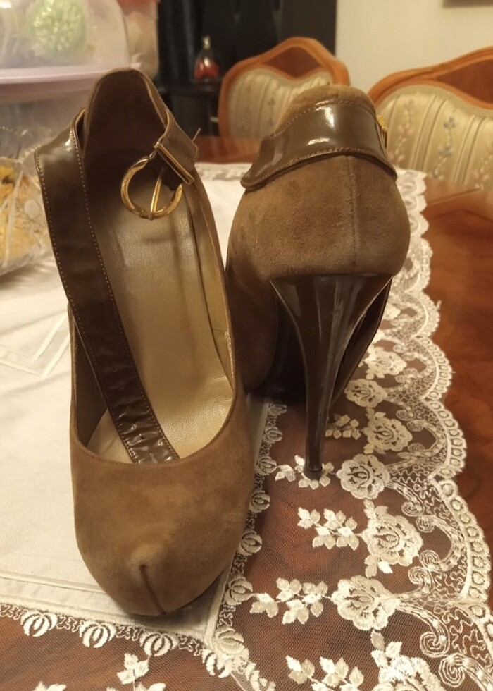 Bayan süet ayakabi  - Görsel 4