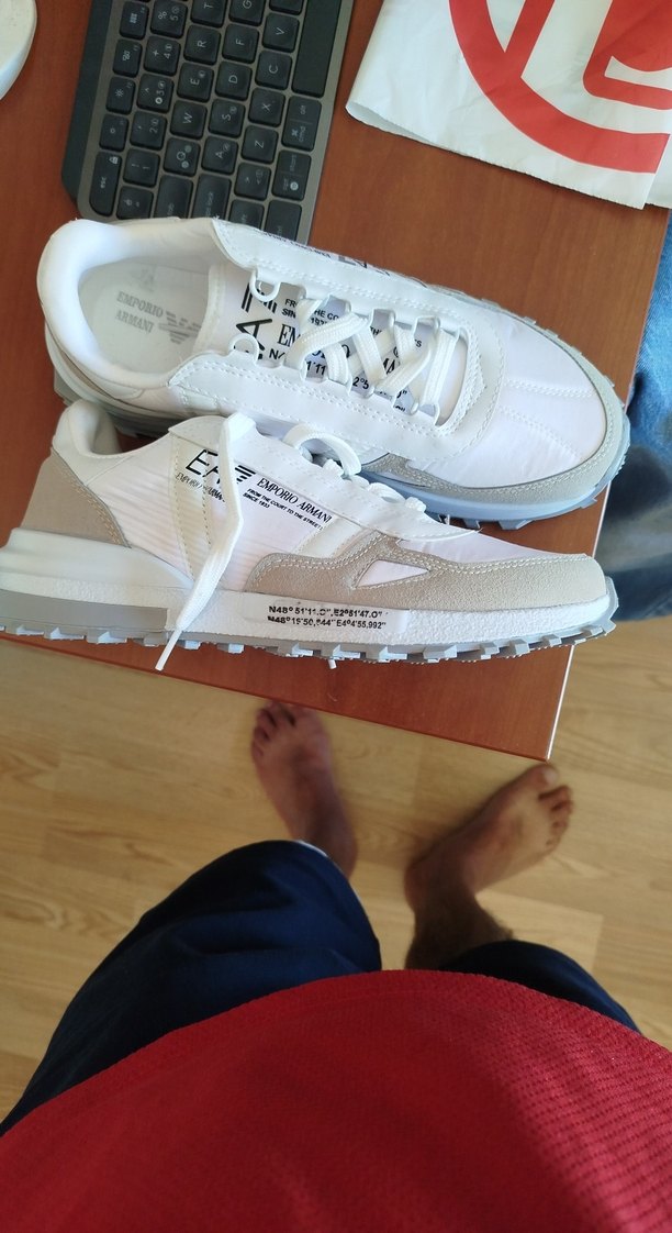 Beyaz Bağcıklı Erkek Spor Ayakkabı - Görsel 2