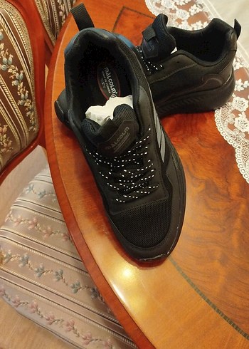 Erkek Siyah Bağcıklı Spor Ayakkabı - Görsel 5