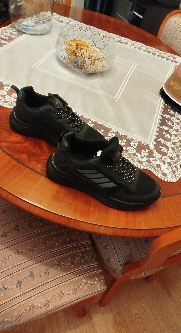 Erkek Siyah Bağcıklı Spor Ayakkabı - Görsel 3