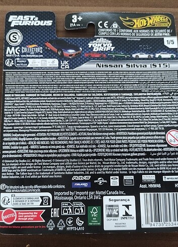  Hot wheels premium fast and furious nissan silvia mona lisa