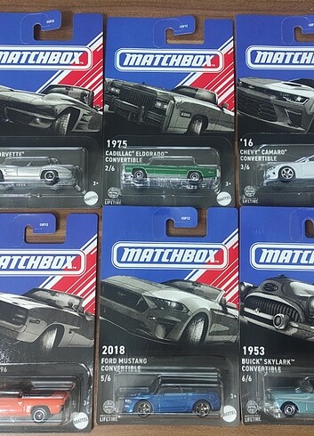 Matchbox american 6'lı set convertible tema 