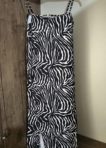 s Beden Zebra elbise