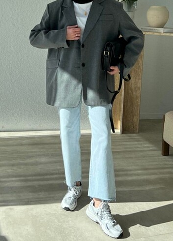Antrasit blazer ceket