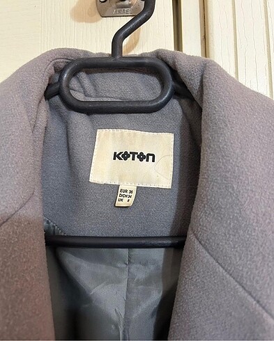 Koton Koton Oversize Gri Kaban