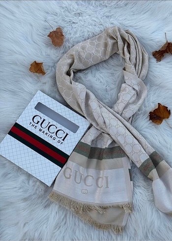 Gucci Örgü Pamuk Kadın Şal