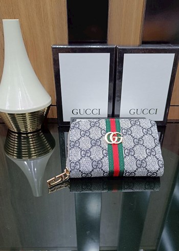 Erkek Gri Gucci Desenli Cüzdan - Görsel 6