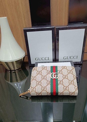 Erkek Gri Gucci Desenli Cüzdan - Görsel 5