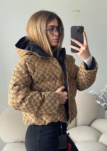 Gucci Çift Taraflı Mont , Yüksek Yaka, Günlük Kullanım - Görsel 4